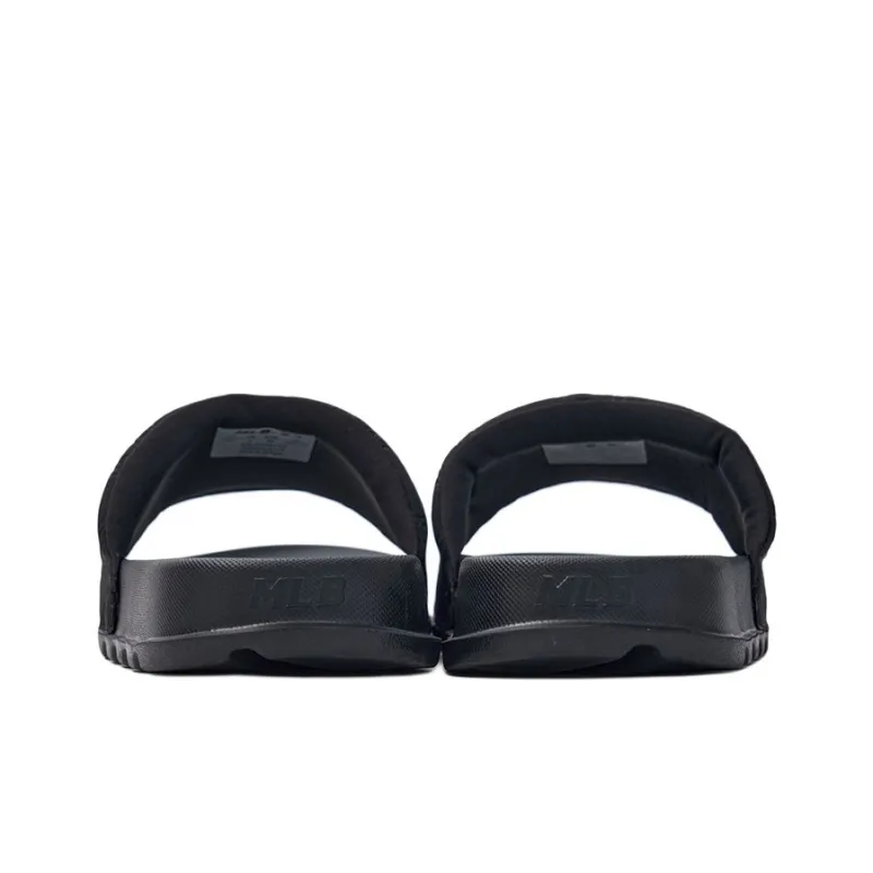 MLB MONOGRAM Series New York Yankees Team Slip Resistant Abrasion Resistant Slide Slippers Unisex Black-4