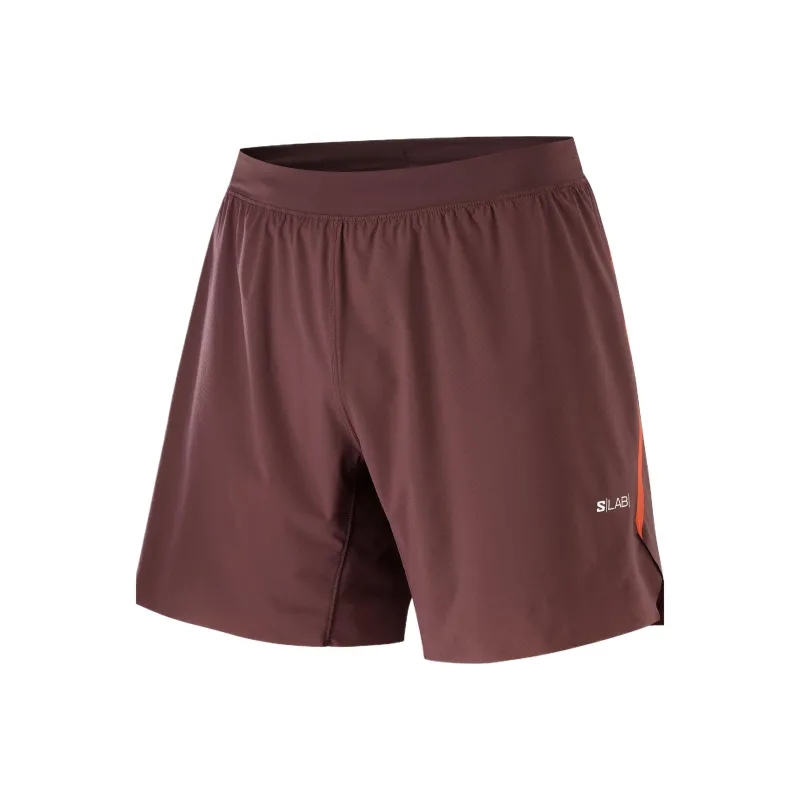 SALOMON Sports Shorts Men's Deep Red-0