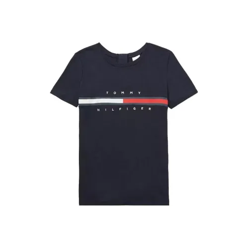 Tommy Hilfiger Seated Fit Stripe Signature T-Shirt Women's Black