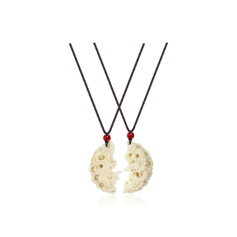 KiNGZiT Ivory Nut Necklaces Unisex-0