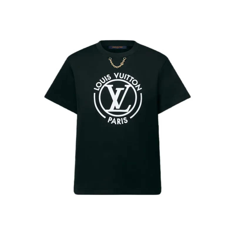 LOUIS VUITTON Flocked Lv T-Shirt-0