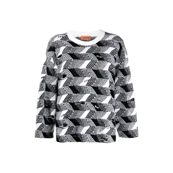 MISSONI Woven Crewneck Knitted Jumper