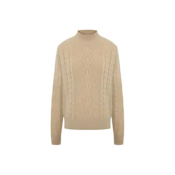BBLLUUEE Sweater Women's Elegant Camel
