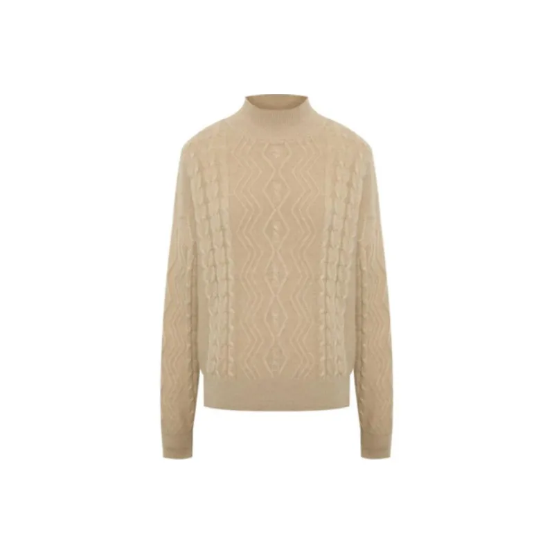 BBLLUUEE Sweater Women's Elegant Camel-0