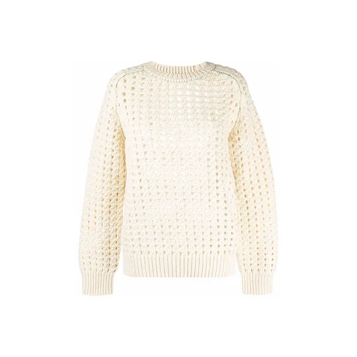 Bottega Veneta Open Knitted Crewneck Jumper-0