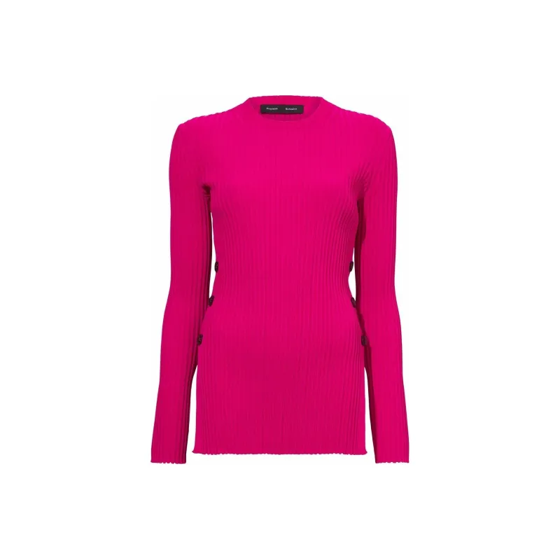 PROENZA SCHOULER Ribbed knit Button detail Jumper-0