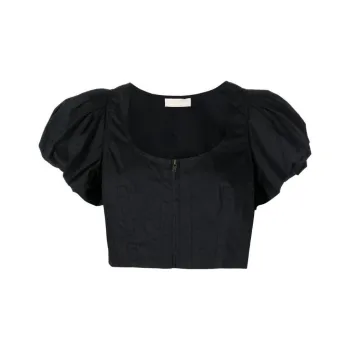 Ulla Johnson Crop Tops Women's Black