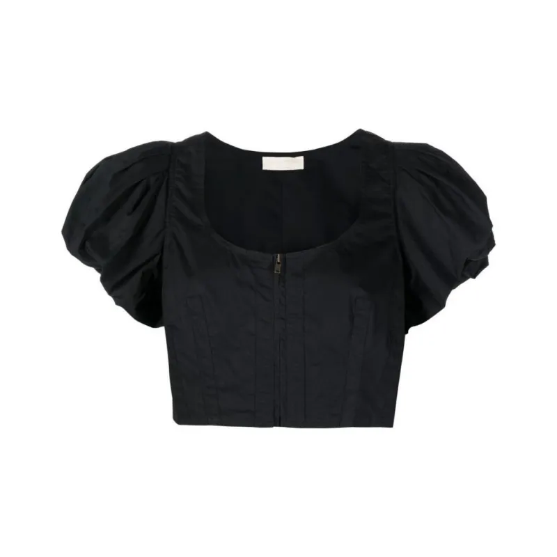 Ulla Johnson Crop Tops Women's Black-0