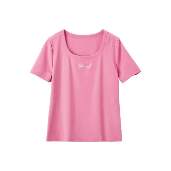 XIANGYING T Shirt Women's Plum Red