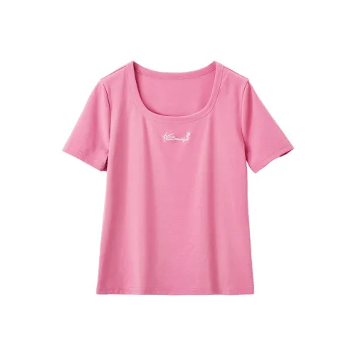 XIANGYING T-Shirt Women's Plum Red