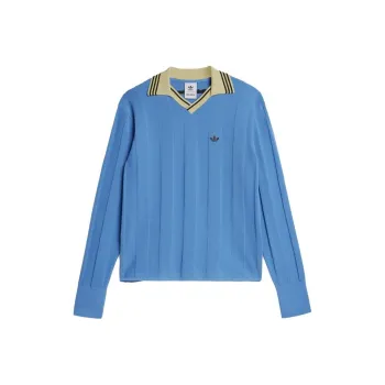 Adidas Originals X Wales Bonner Knit Long Sleeve Football Tee
