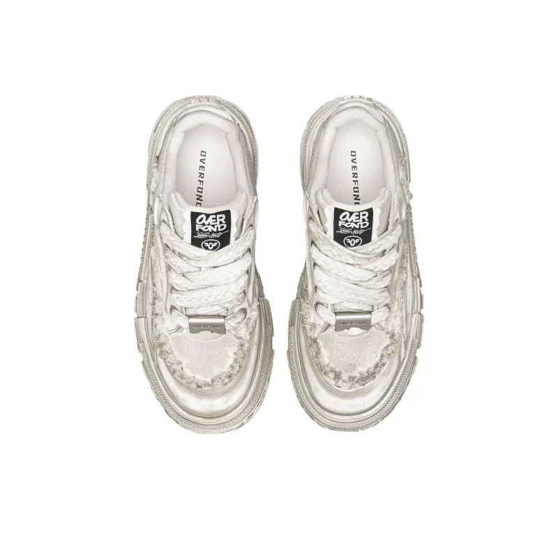 OVERFOND Cookie Series Low Top Casual Shoes Unisex Coconut Cream Wonder Color-2
