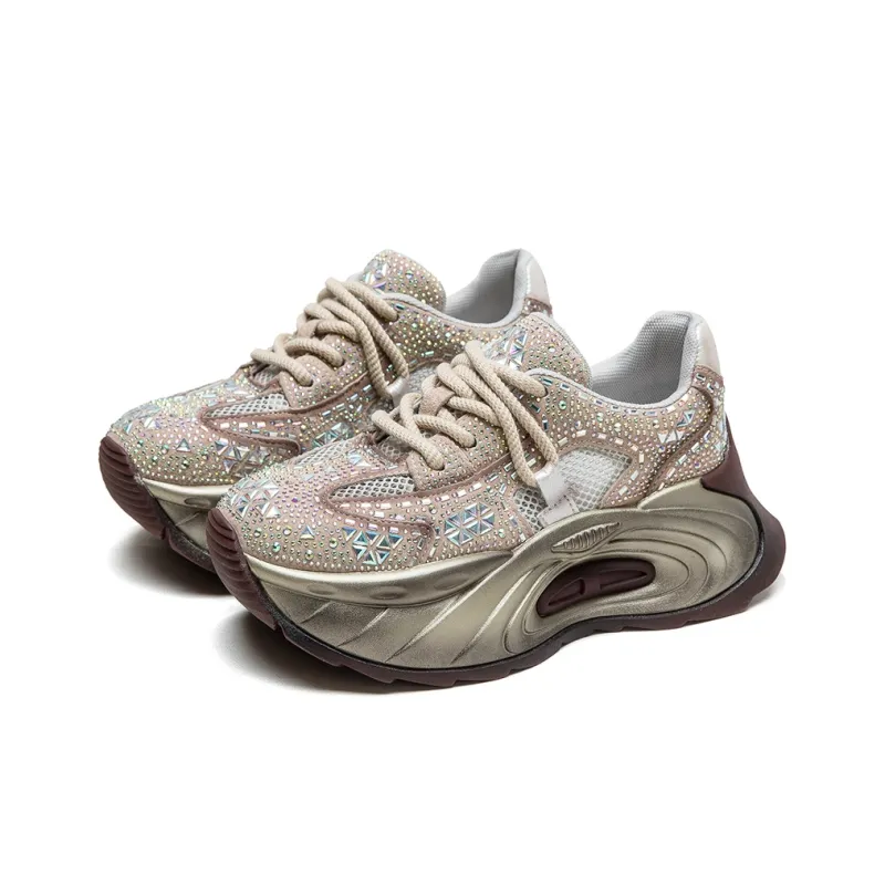 MATA Height Increasing Low Top Chunky Sneakers Women's-2