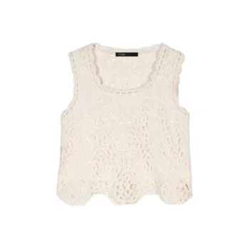 Maje Crochet knit Top