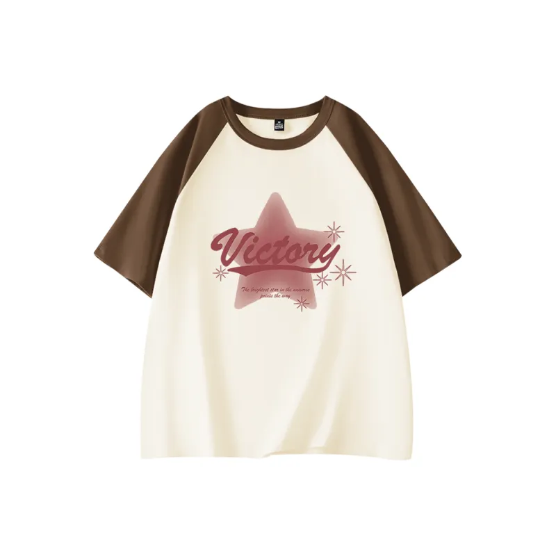 Cotton Raglan Sleeve T Shirt Women's-2