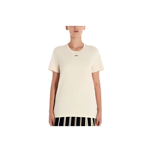 OFF-WHITE T-Shirt Regular Fit Women's Ecru