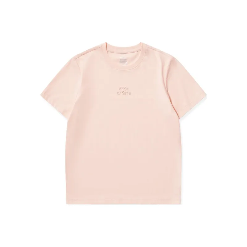 Erke T Shirt Women's Light Apricot Peach-0