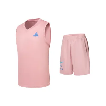 PEAK Summer Basketball Suit Men's Bubble Gum Pink