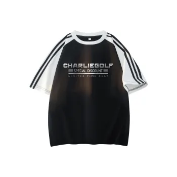 CHARLIE GOLF T Shirt Unisex Black & White