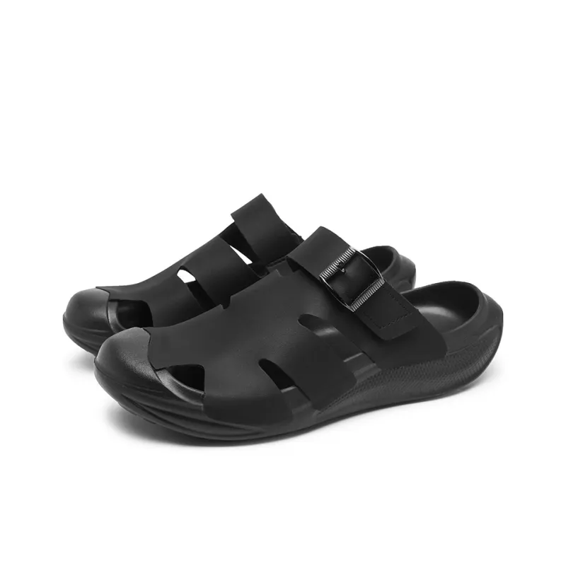 OFFER AITR Beach Sandals Men Black-2