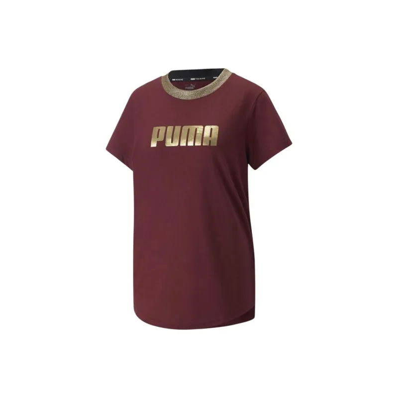 PUMA Santa Cruz X PUMA T Shirts Women's Deep Red-0
