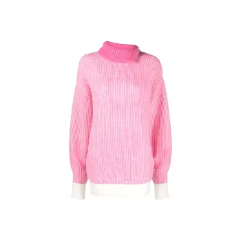 GANNI Soft Wool Knit 'Carmine Rose'