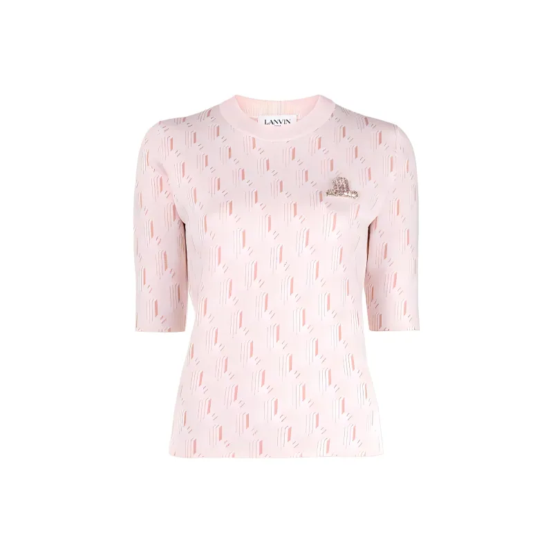 Lanvin SS22 Regular T Shirt Women's Pink-0
