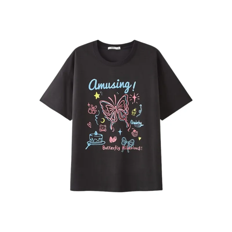 Three Blessings T Shirt Women's Black-0