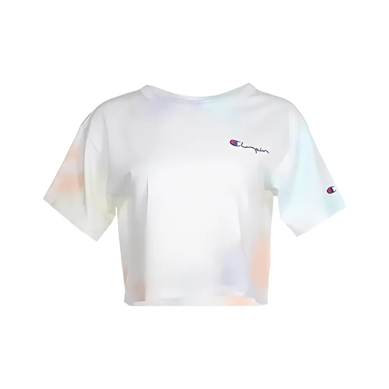 Champion FW23 Drop Shoulder Sleeve T Shirt Women's White-0