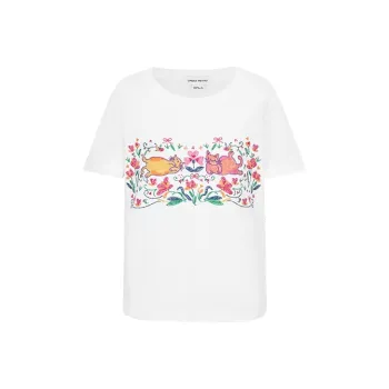 URBAN REVIVO T Shirt Women's Raw White