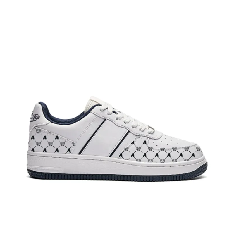 ALI THE FOX Skateboard Shoes Unisex Low Top Milk Tea Powder/Iceberg Blue-28