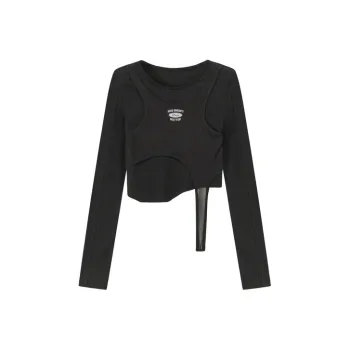 CHUU Mock Two Piece Long Sleeved T Shirt Women's