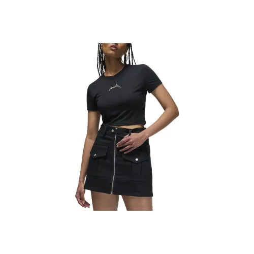 JORDAN Crop Tops Women's Black