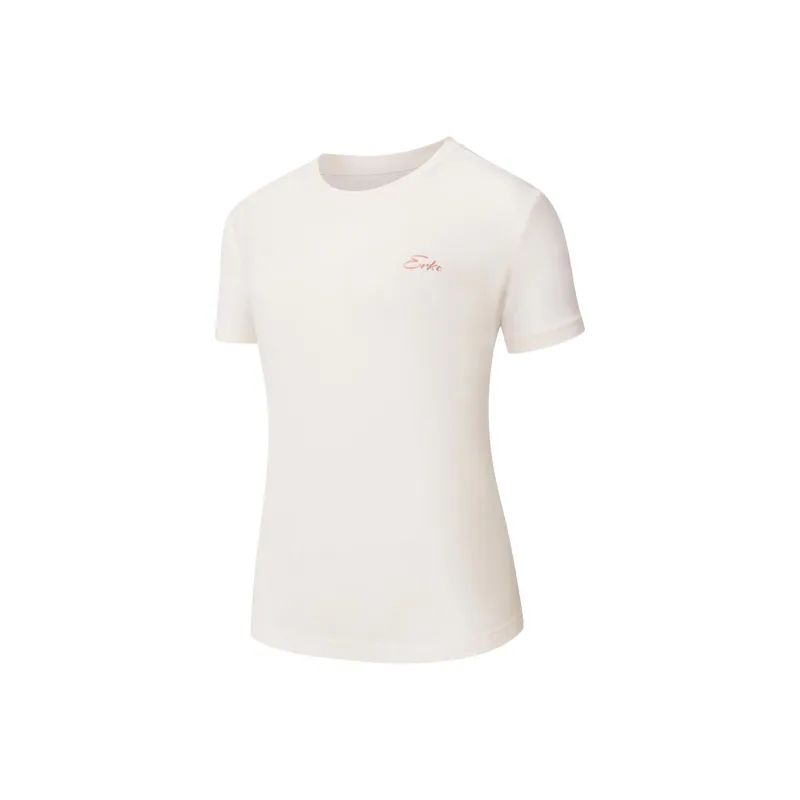 Erke T Shirt Women's Cheese White-0