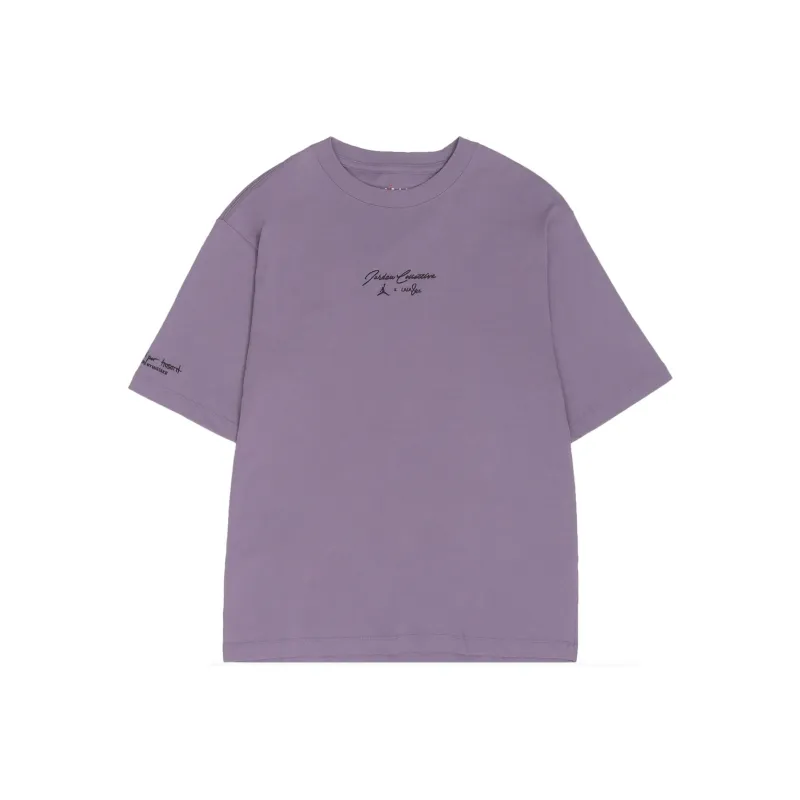 Jordan Set in Sleeve T Shirt Women's Dawn Dark Purple-1