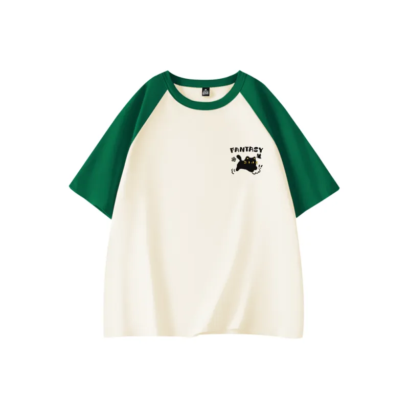 Cotton Raglan Sleeve T Shirt Women's-0