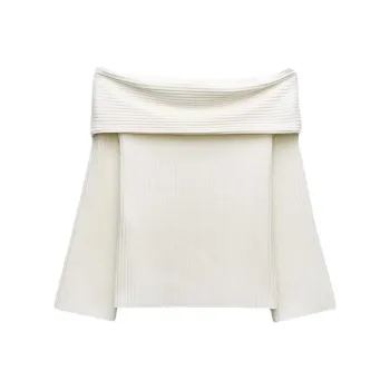 ZARA T Shirt Women's Frosted White