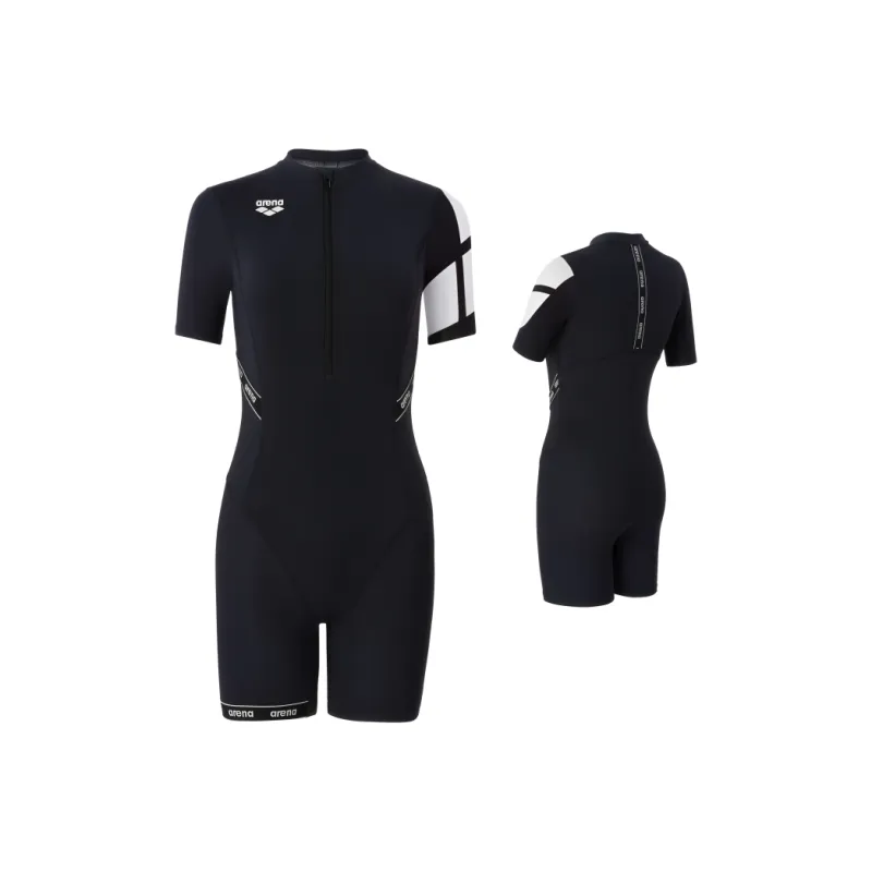 Arena SS25 One piece Swimsuit Women's Black White-3