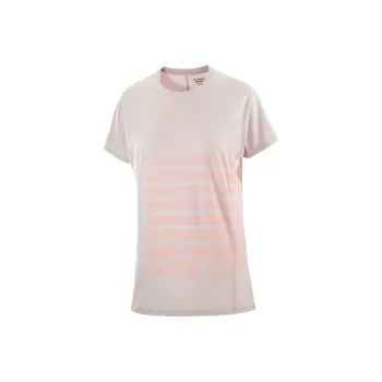 SALOMON SENSE AEROGRAPHIC Regular T Shirt Women's Light Pink/Flame Red