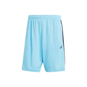 Adidas TRAIN ESSENTIALS PIQUÉ 3-STRIPES TRAINING SHORTS Sports Shorts Men's Half Blue Plaid