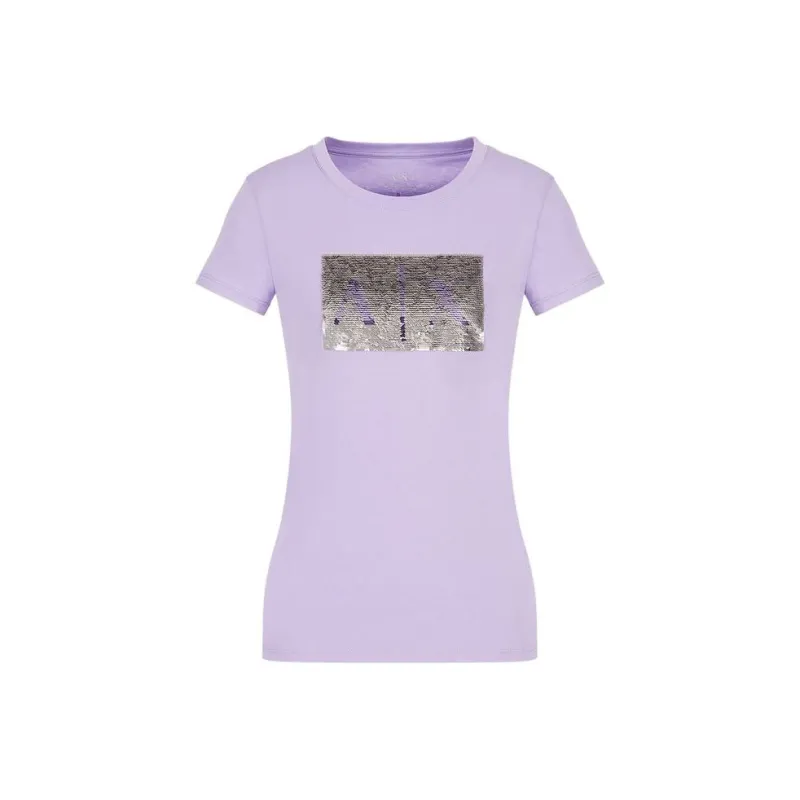 ARMANI EXCHANGE T-Shirts Women's Light Purple-0