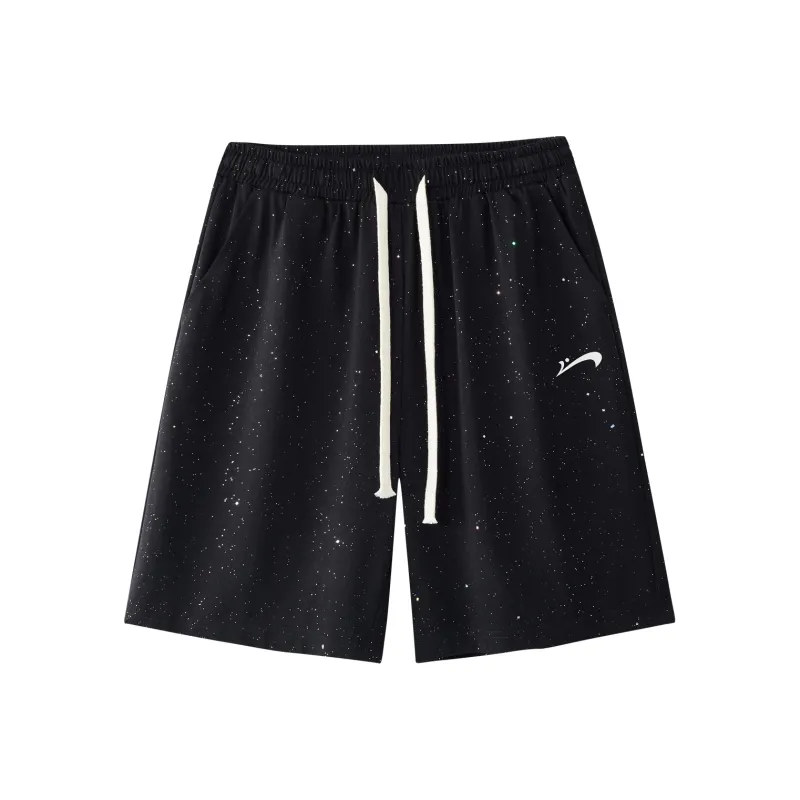 K bird Casual Shorts Unisex Black-0