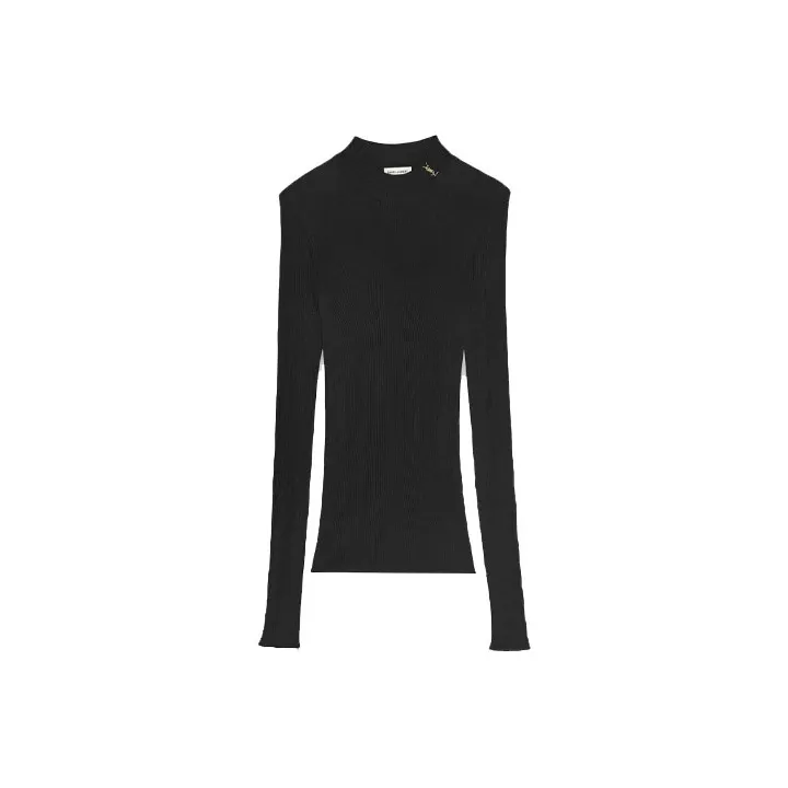 SAINT LAURENT Cassandre Ribbed Jumper-0
