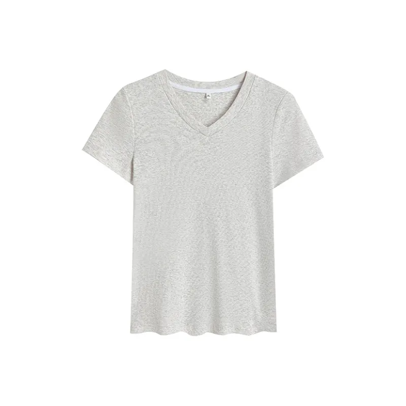 HEISU T Shirt Women's Heather Gray-0