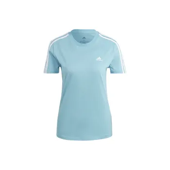 Adidas Essentials Slim 3-Stripes T-Shirt T-Shirt Women's Blue