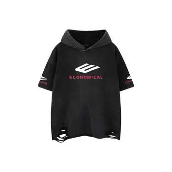 BEAR UNION Drop Shoulder Sleeve T Shirt Unisex Black