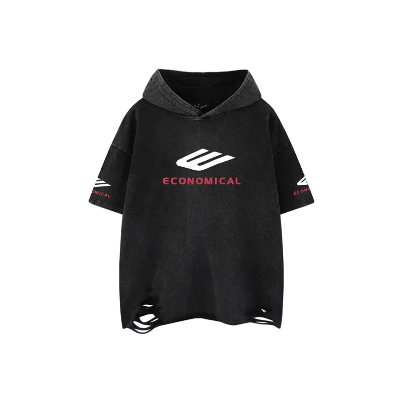BEAR UNION Drop Shoulder Sleeve T Shirt Unisex Black-0