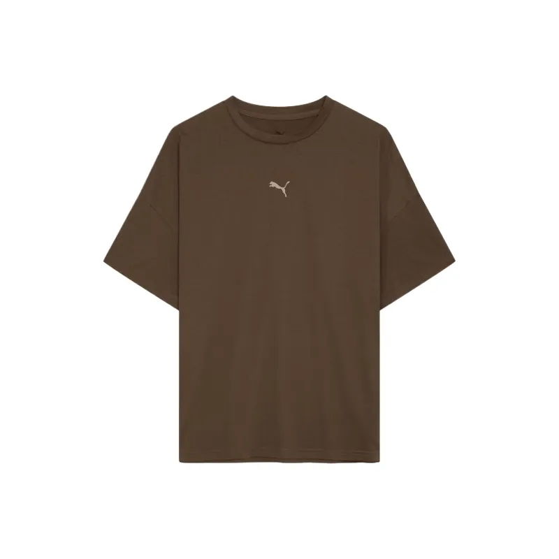PUMA TRAINDRYCELL Drop Shoulder Sleeve T Shirt Women's Brown-0