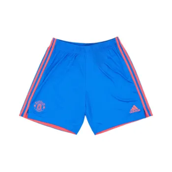 Adidas Manchester United Authentic Away Shorts Soccer Bottoms Unisex Blue