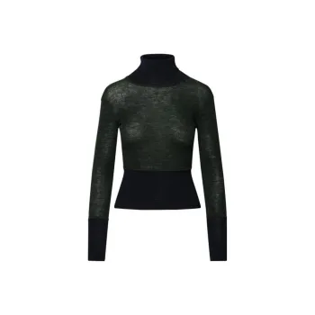 THOM BROWNE THOM BROWNE FW23 Early Autumn Collection Sweaters Women's Green